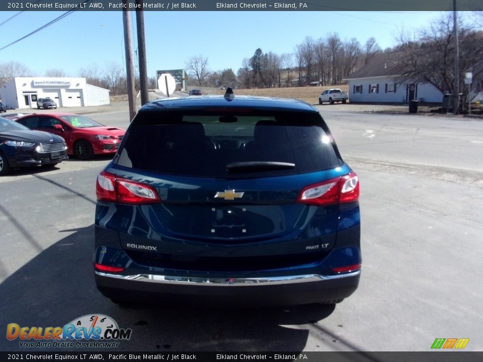 2021 Chevrolet Equinox LT AWD Pacific Blue Metallic / Jet Black Photo #4