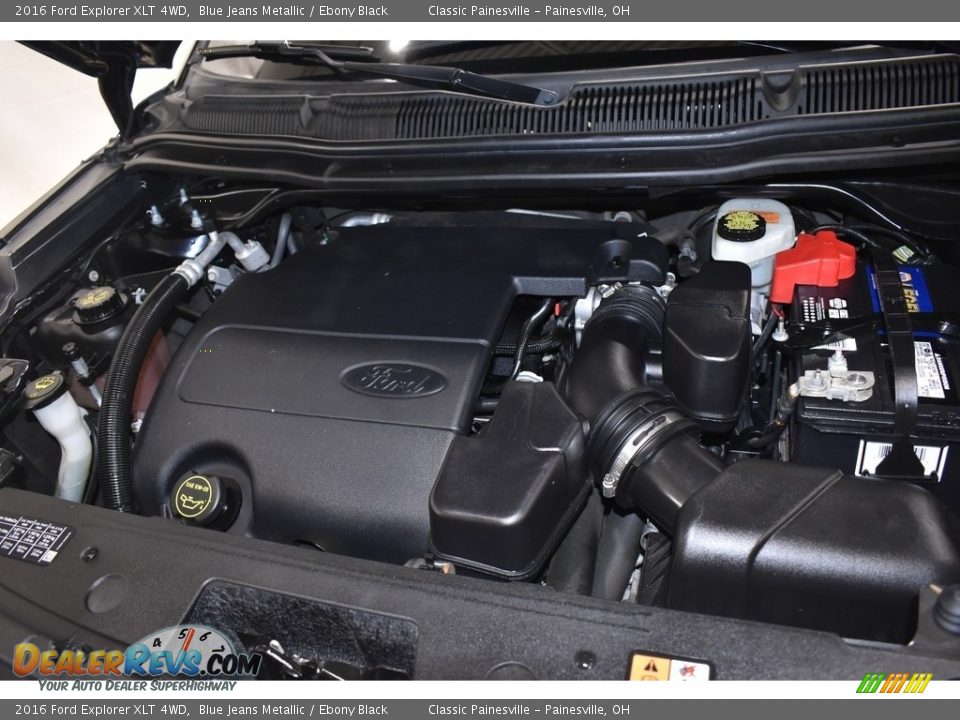 2016 Ford Explorer XLT 4WD Blue Jeans Metallic / Ebony Black Photo #6