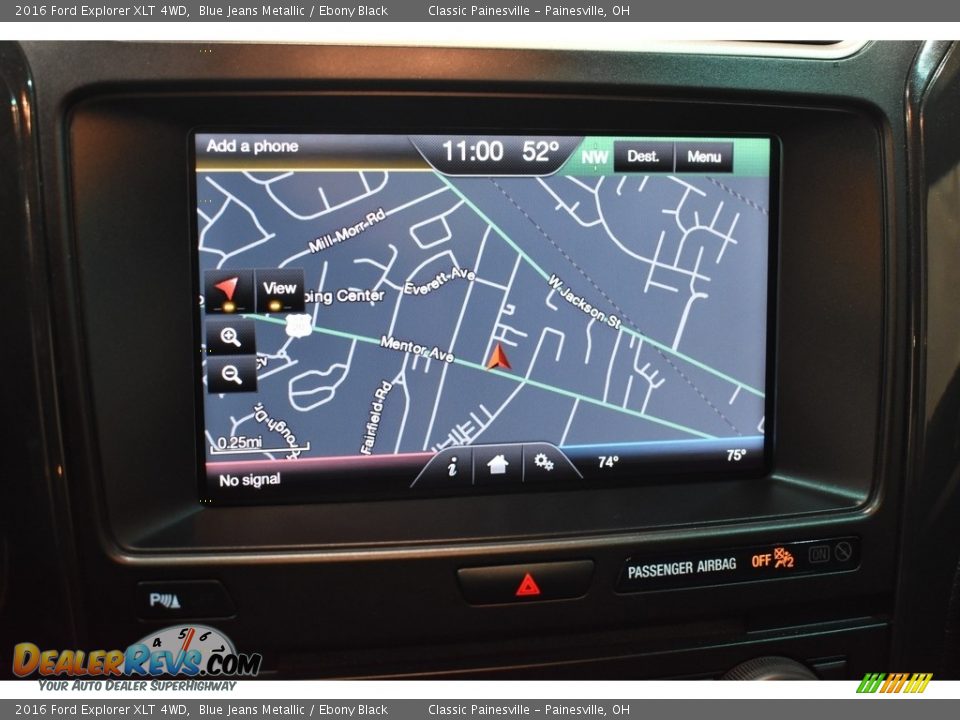 2016 Ford Explorer XLT 4WD Blue Jeans Metallic / Ebony Black Photo #14