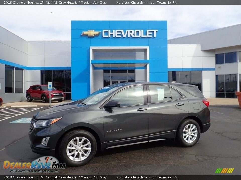 2018 Chevrolet Equinox LS Nightfall Gray Metallic / Medium Ash Gray Photo #1