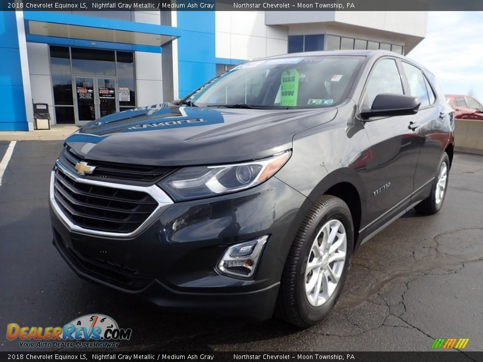 2018 Chevrolet Equinox LS Nightfall Gray Metallic / Medium Ash Gray Photo #2