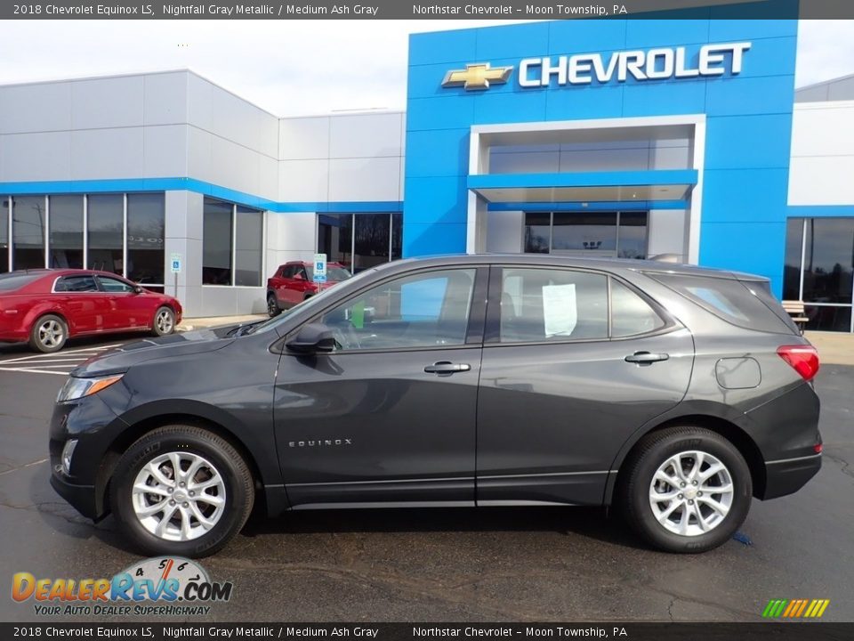 2018 Chevrolet Equinox LS Nightfall Gray Metallic / Medium Ash Gray Photo #3