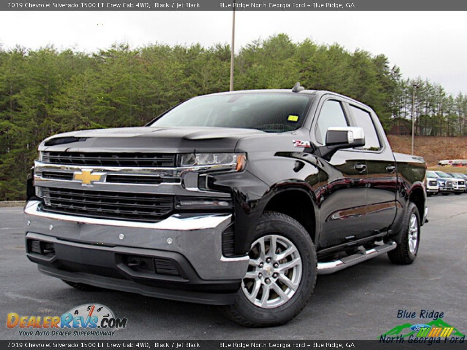 2019 Chevrolet Silverado 1500 LT Crew Cab 4WD Black / Jet Black Photo #1