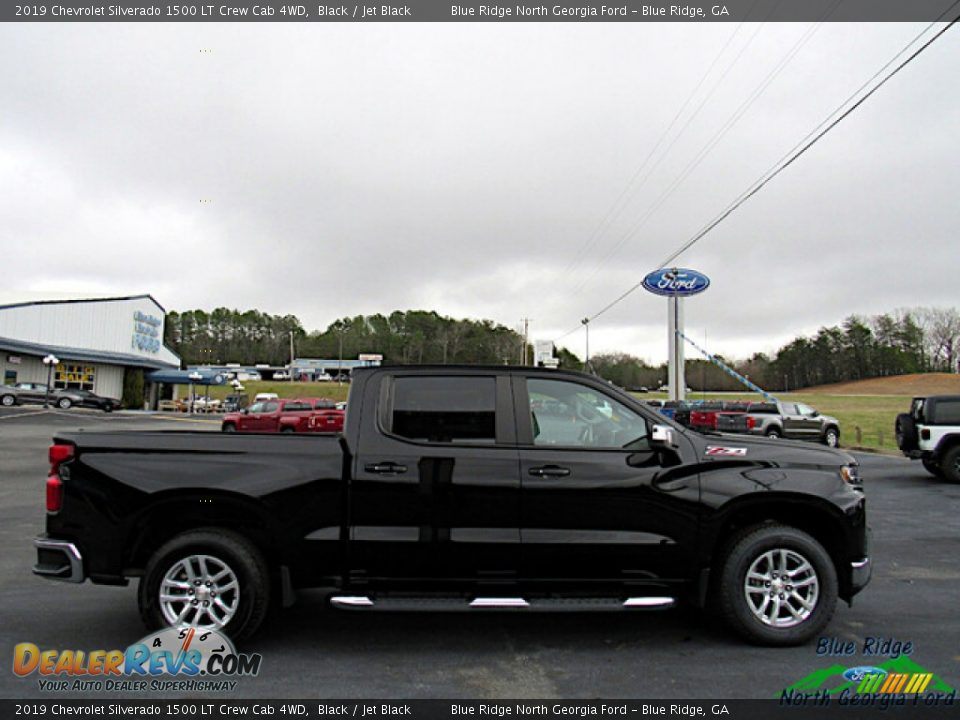 2019 Chevrolet Silverado 1500 LT Crew Cab 4WD Black / Jet Black Photo #6