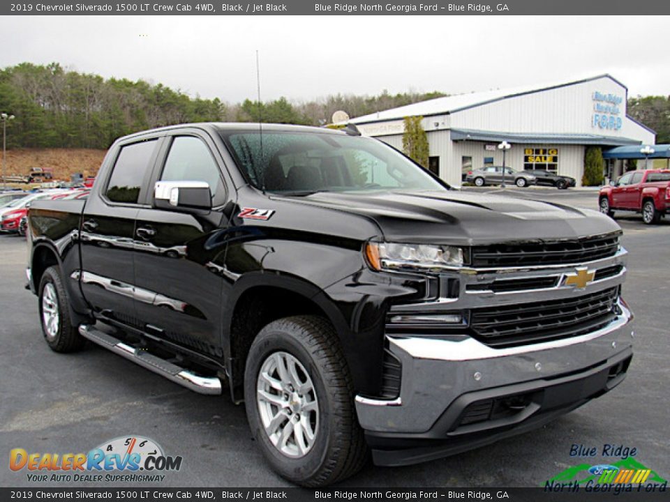 2019 Chevrolet Silverado 1500 LT Crew Cab 4WD Black / Jet Black Photo #7