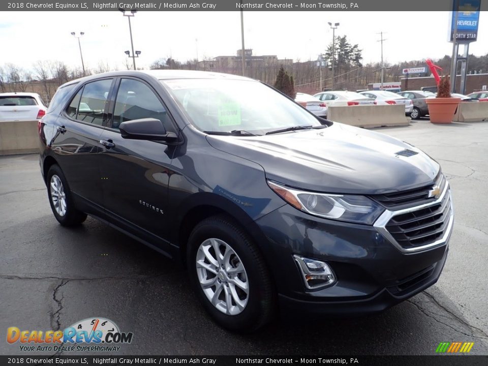 2018 Chevrolet Equinox LS Nightfall Gray Metallic / Medium Ash Gray Photo #11