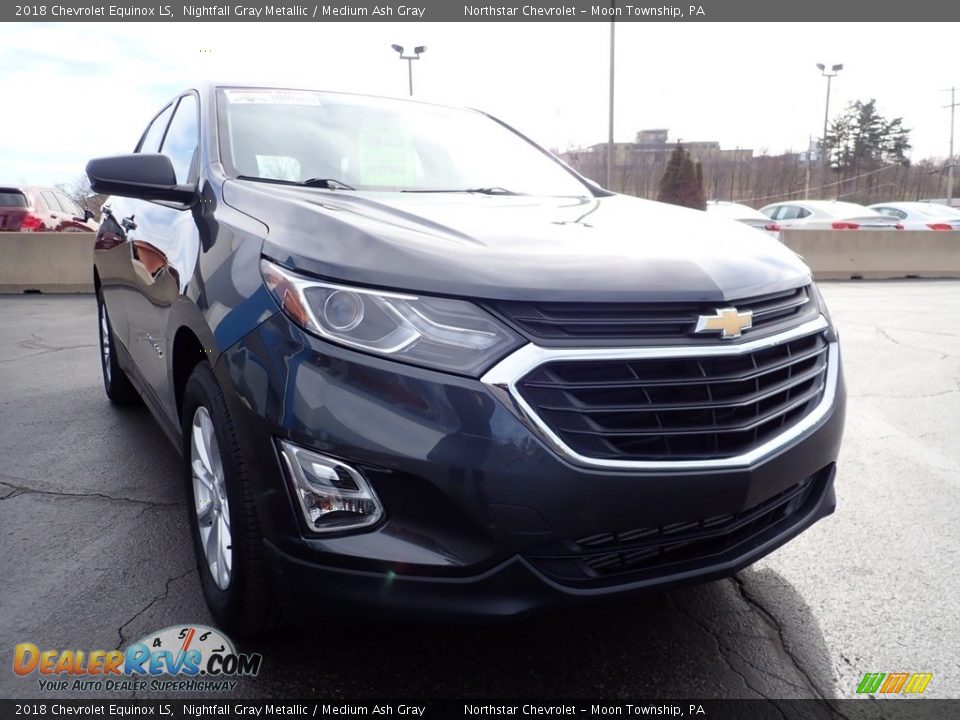 2018 Chevrolet Equinox LS Nightfall Gray Metallic / Medium Ash Gray Photo #12