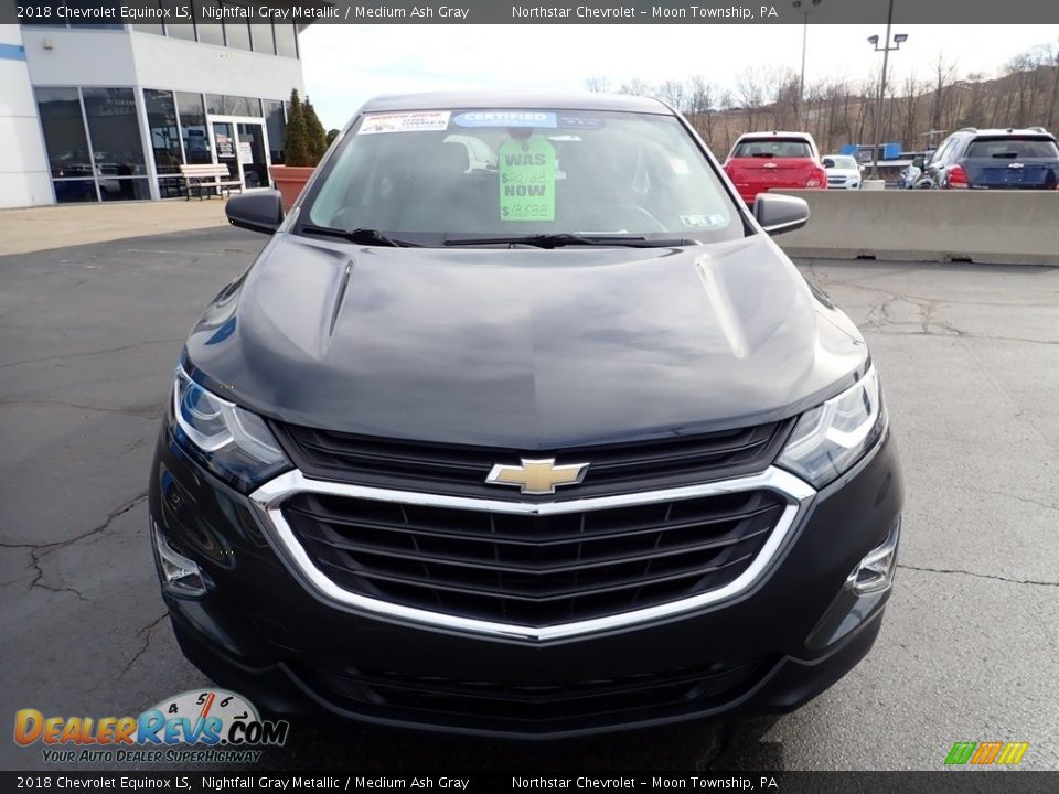 2018 Chevrolet Equinox LS Nightfall Gray Metallic / Medium Ash Gray Photo #13