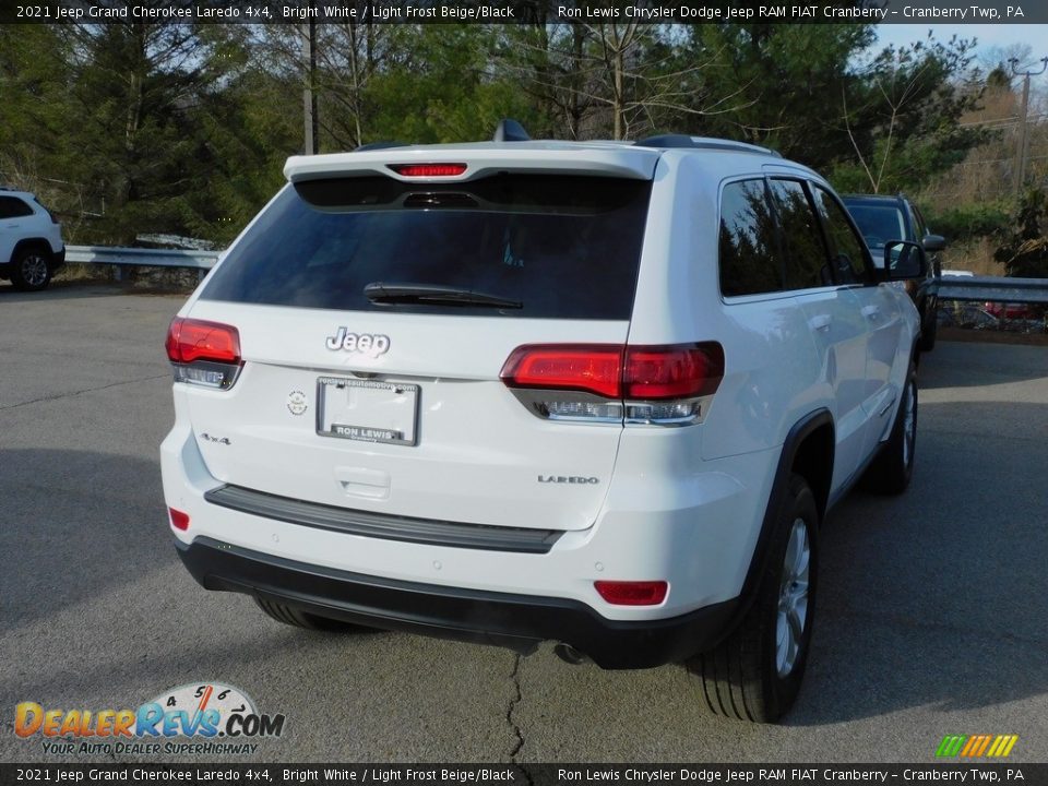 2021 Jeep Grand Cherokee Laredo 4x4 Bright White / Light Frost Beige/Black Photo #5