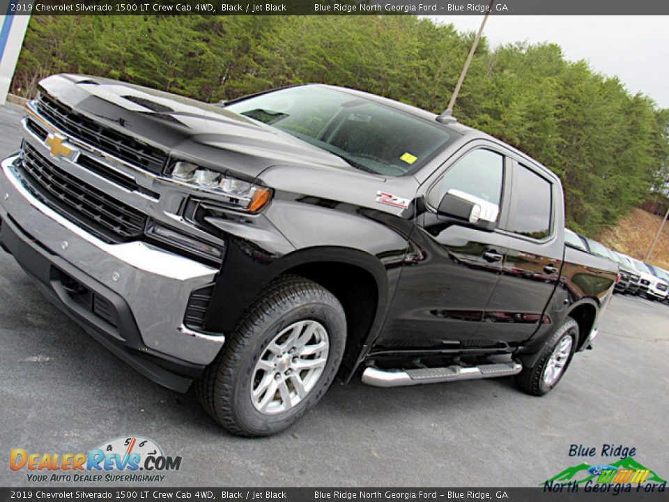 2019 Chevrolet Silverado 1500 LT Crew Cab 4WD Black / Jet Black Photo #24