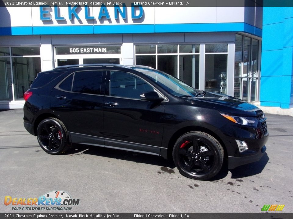 2021 Chevrolet Equinox Premier Mosaic Black Metallic / Jet Black Photo #1