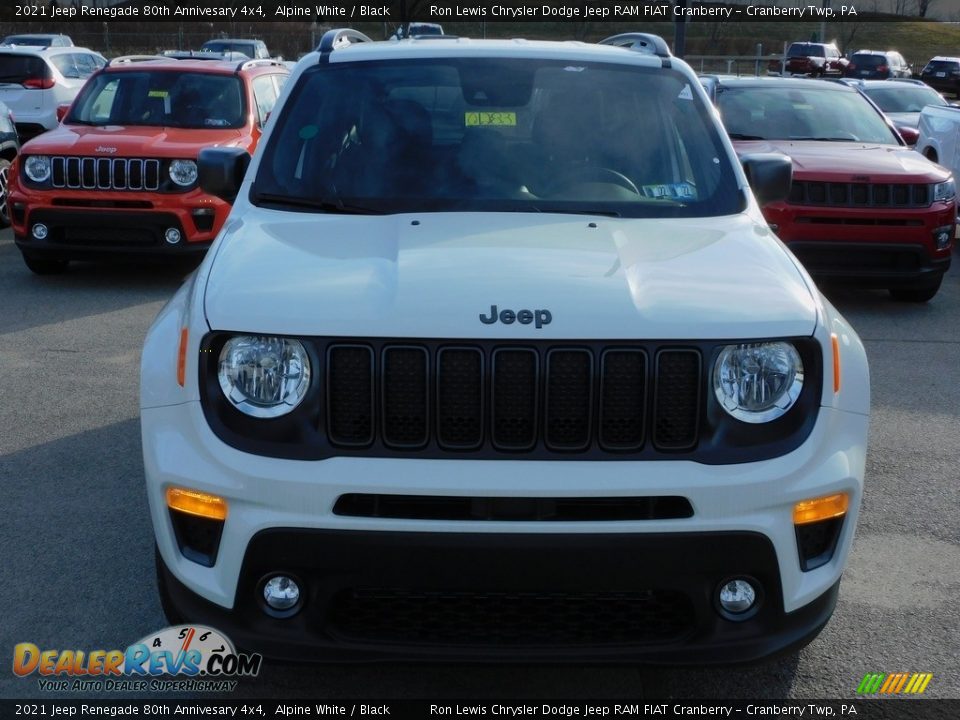 2021 Jeep Renegade 80th Annivesary 4x4 Alpine White / Black Photo #2