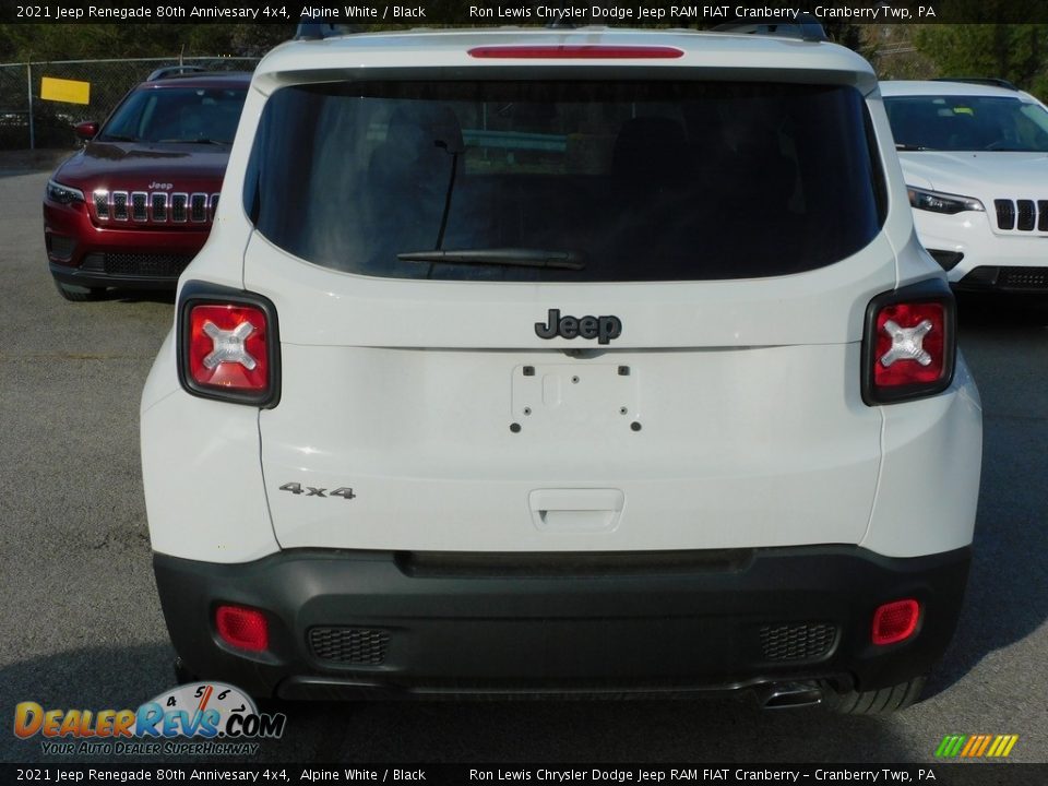 2021 Jeep Renegade 80th Annivesary 4x4 Alpine White / Black Photo #6