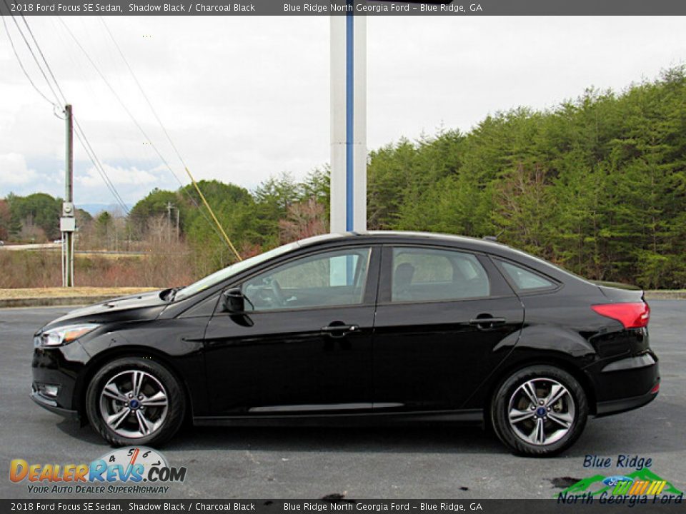 2018 Ford Focus SE Sedan Shadow Black / Charcoal Black Photo #2