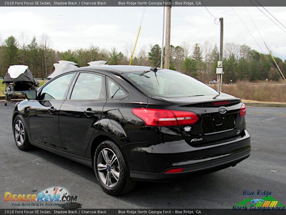 2018 Ford Focus SE Sedan Shadow Black / Charcoal Black Photo #3