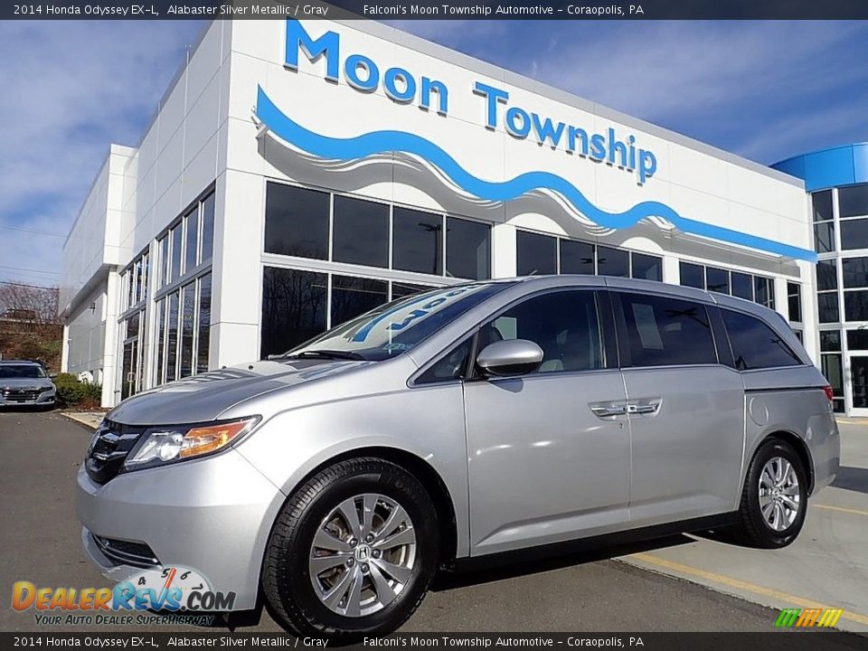 2014 Honda Odyssey EX-L Alabaster Silver Metallic / Gray Photo #1