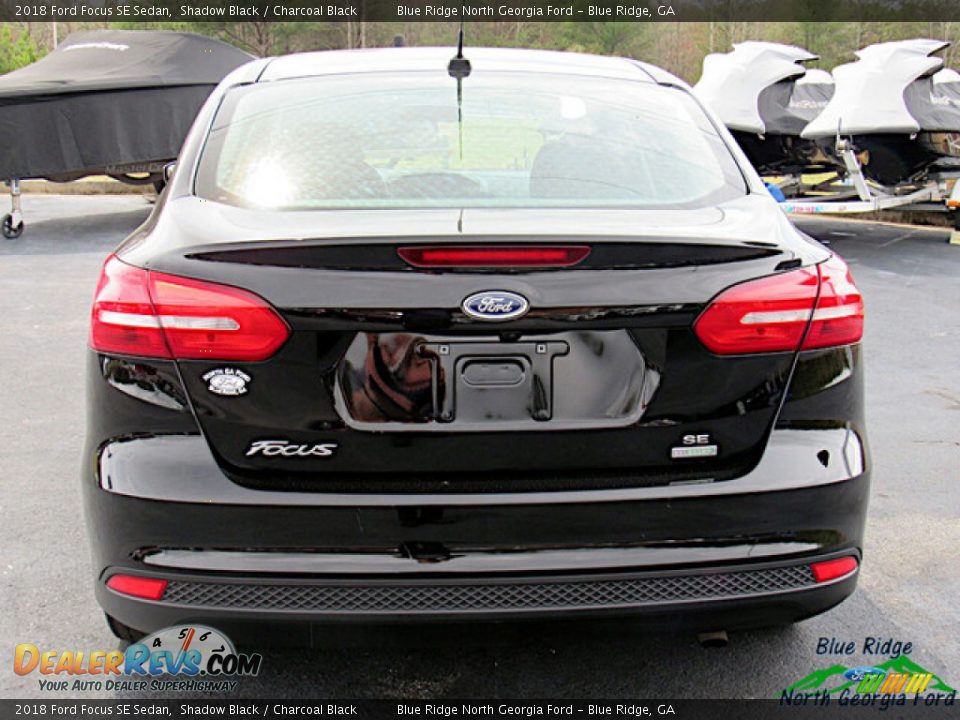 2018 Ford Focus SE Sedan Shadow Black / Charcoal Black Photo #4