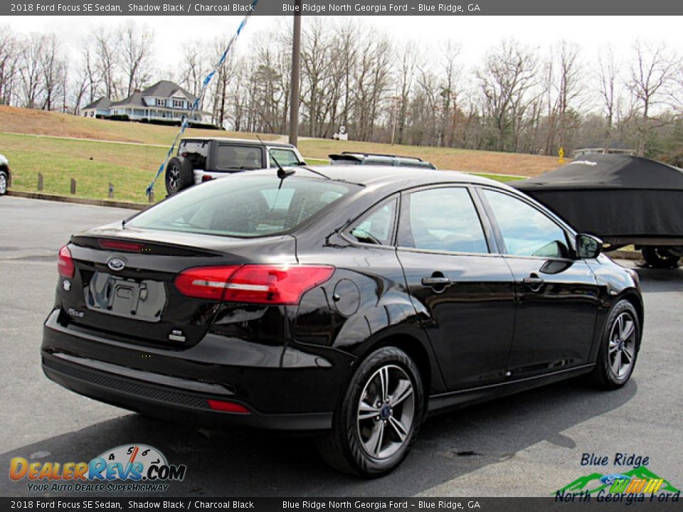 2018 Ford Focus SE Sedan Shadow Black / Charcoal Black Photo #5