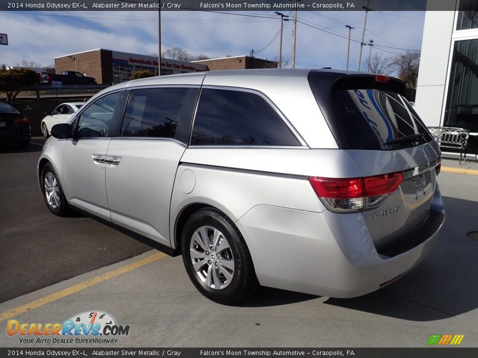 2014 Honda Odyssey EX-L Alabaster Silver Metallic / Gray Photo #3