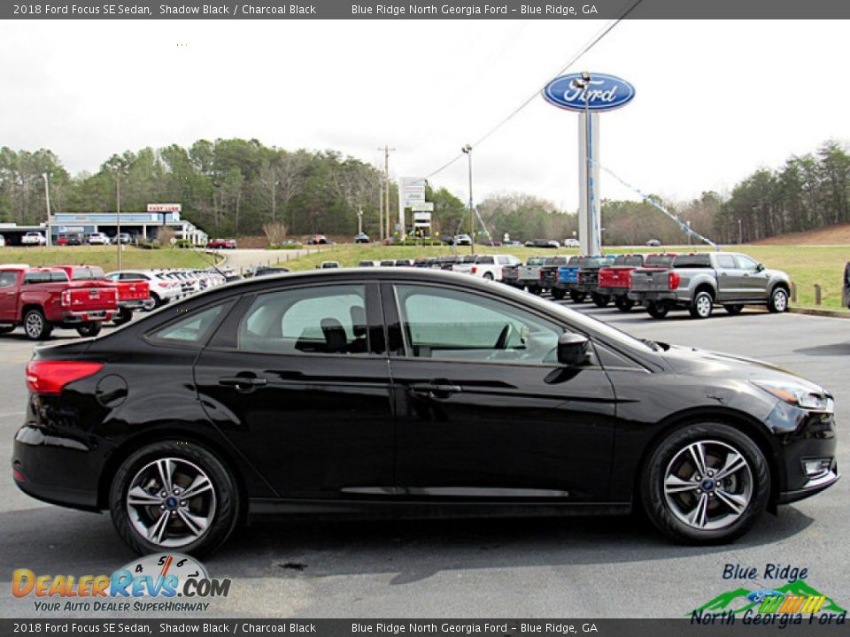 2018 Ford Focus SE Sedan Shadow Black / Charcoal Black Photo #6