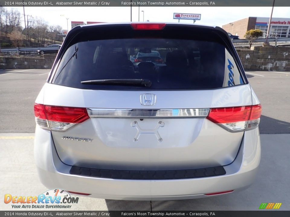 2014 Honda Odyssey EX-L Alabaster Silver Metallic / Gray Photo #4