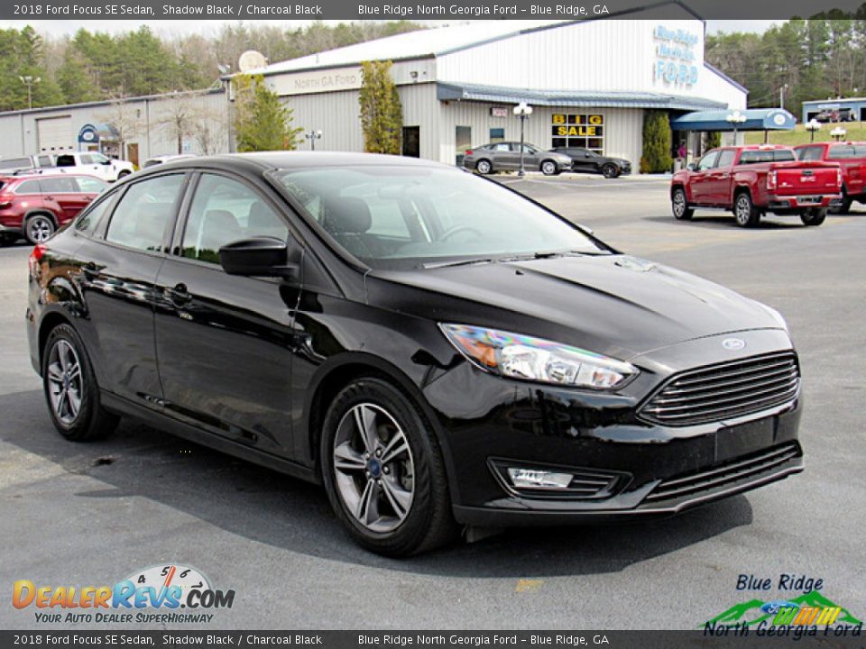 2018 Ford Focus SE Sedan Shadow Black / Charcoal Black Photo #7