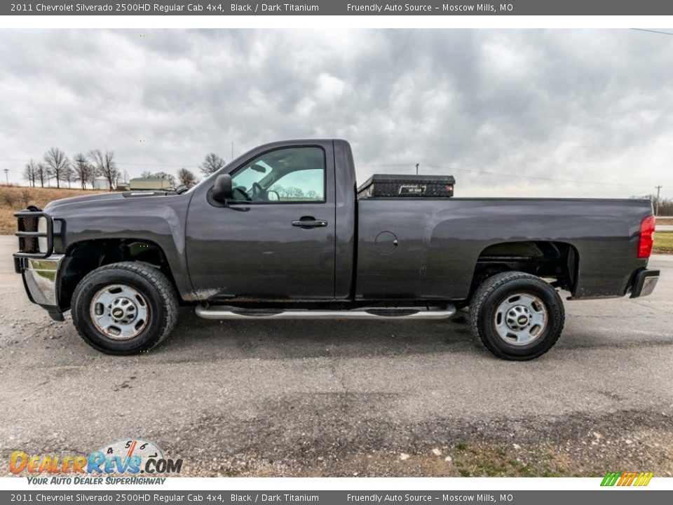 2011 Chevrolet Silverado 2500HD Regular Cab 4x4 Black / Dark Titanium Photo #7