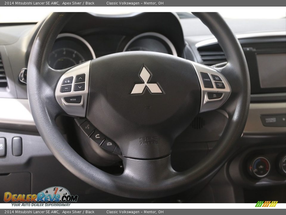 2014 Mitsubishi Lancer SE AWC Apex Silver / Black Photo #7