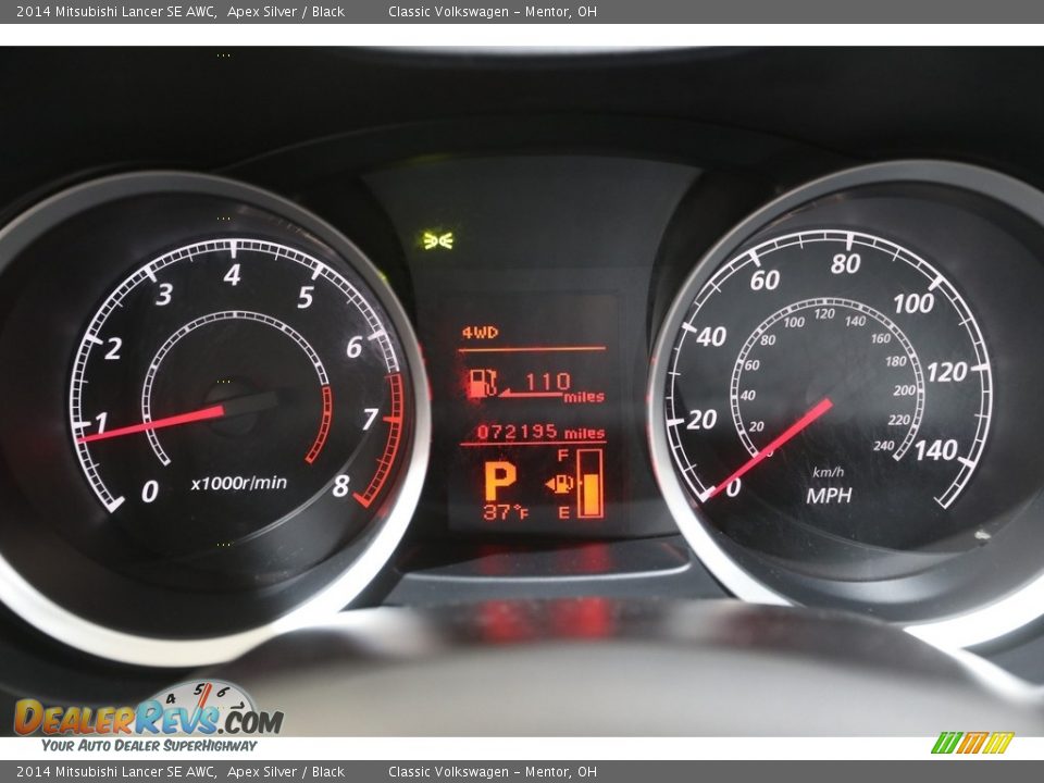 2014 Mitsubishi Lancer SE AWC Apex Silver / Black Photo #8