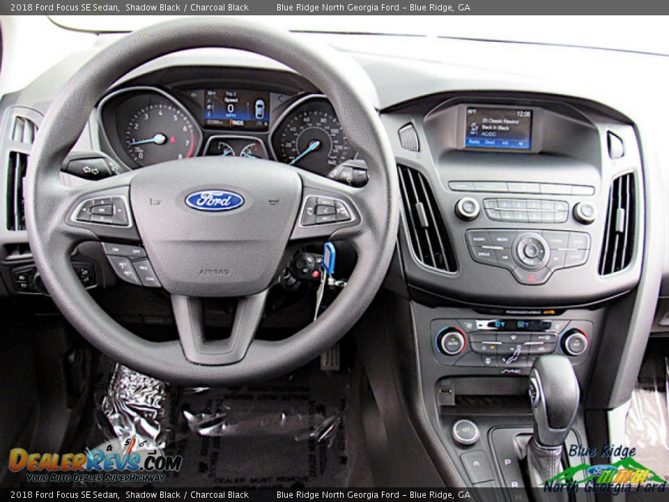 2018 Ford Focus SE Sedan Shadow Black / Charcoal Black Photo #15