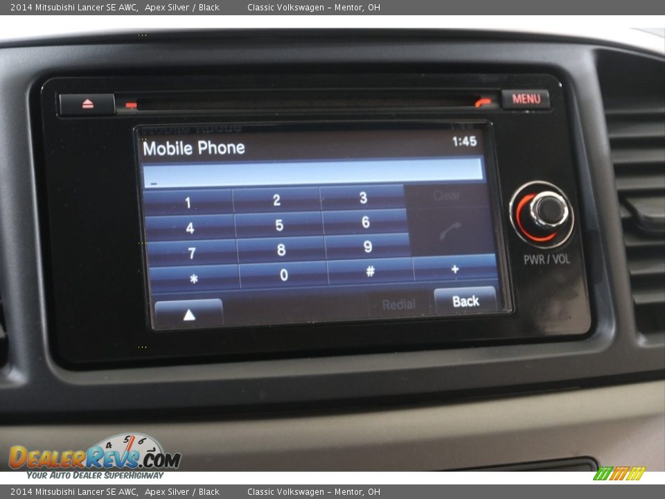 2014 Mitsubishi Lancer SE AWC Apex Silver / Black Photo #11