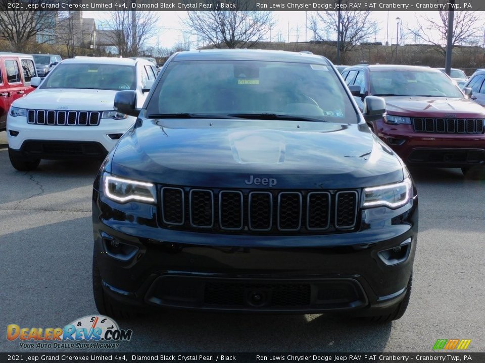 2021 Jeep Grand Cherokee Limited 4x4 Diamond Black Crystal Pearl / Black Photo #2