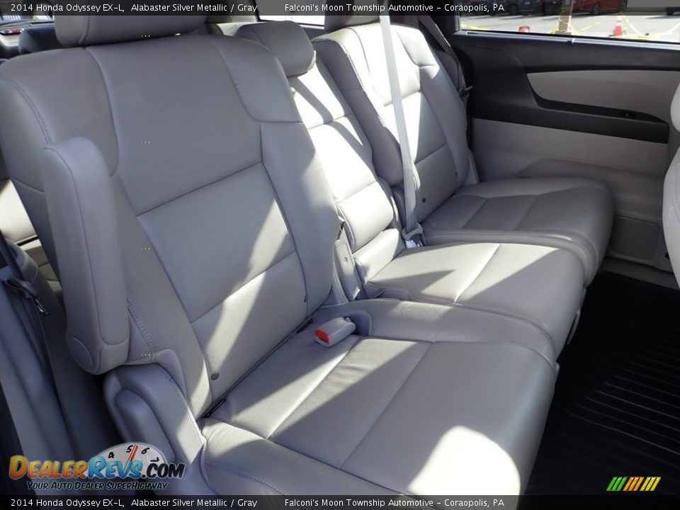 2014 Honda Odyssey EX-L Alabaster Silver Metallic / Gray Photo #14