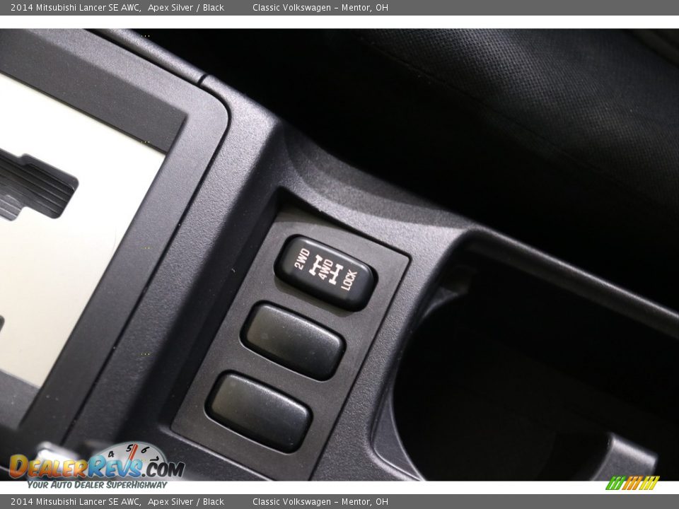 2014 Mitsubishi Lancer SE AWC Apex Silver / Black Photo #14