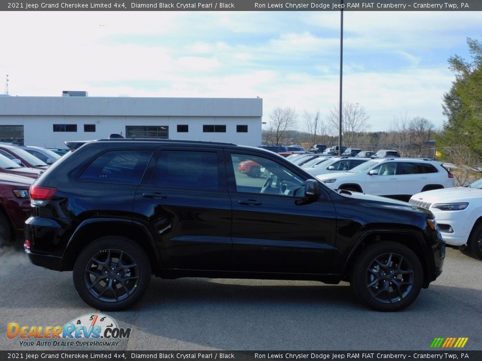 2021 Jeep Grand Cherokee Limited 4x4 Diamond Black Crystal Pearl / Black Photo #4