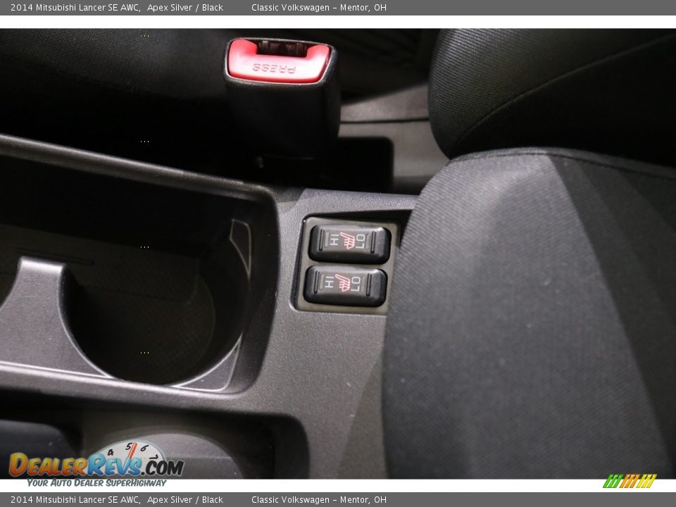 2014 Mitsubishi Lancer SE AWC Apex Silver / Black Photo #15