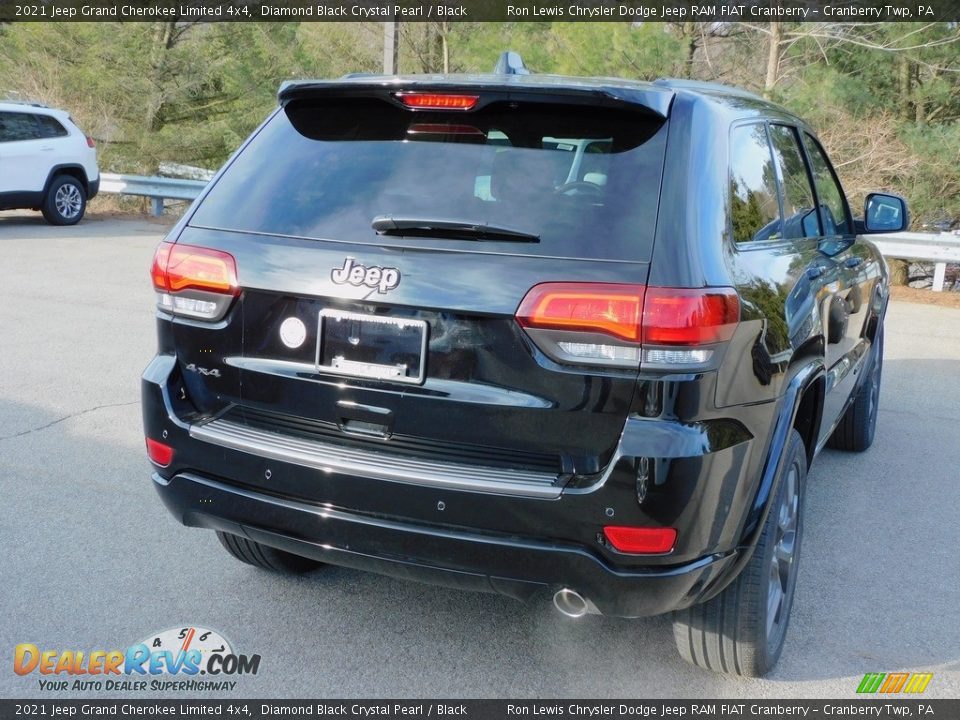 2021 Jeep Grand Cherokee Limited 4x4 Diamond Black Crystal Pearl / Black Photo #5