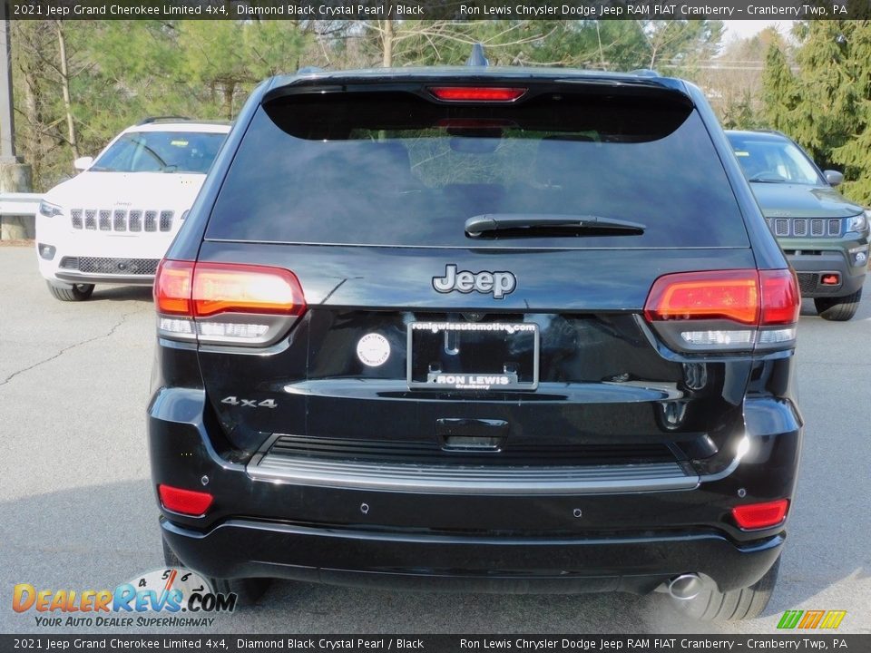 2021 Jeep Grand Cherokee Limited 4x4 Diamond Black Crystal Pearl / Black Photo #6