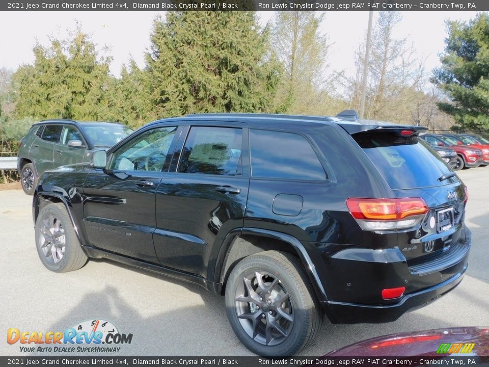 2021 Jeep Grand Cherokee Limited 4x4 Diamond Black Crystal Pearl / Black Photo #8