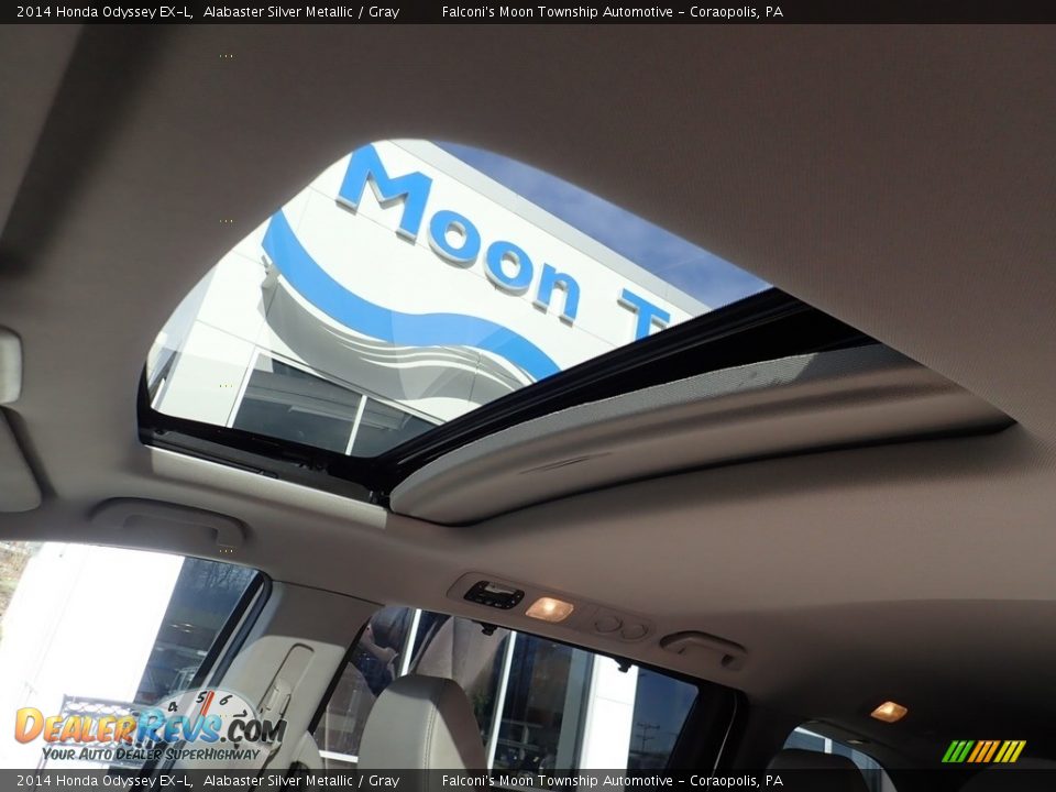 2014 Honda Odyssey EX-L Alabaster Silver Metallic / Gray Photo #21