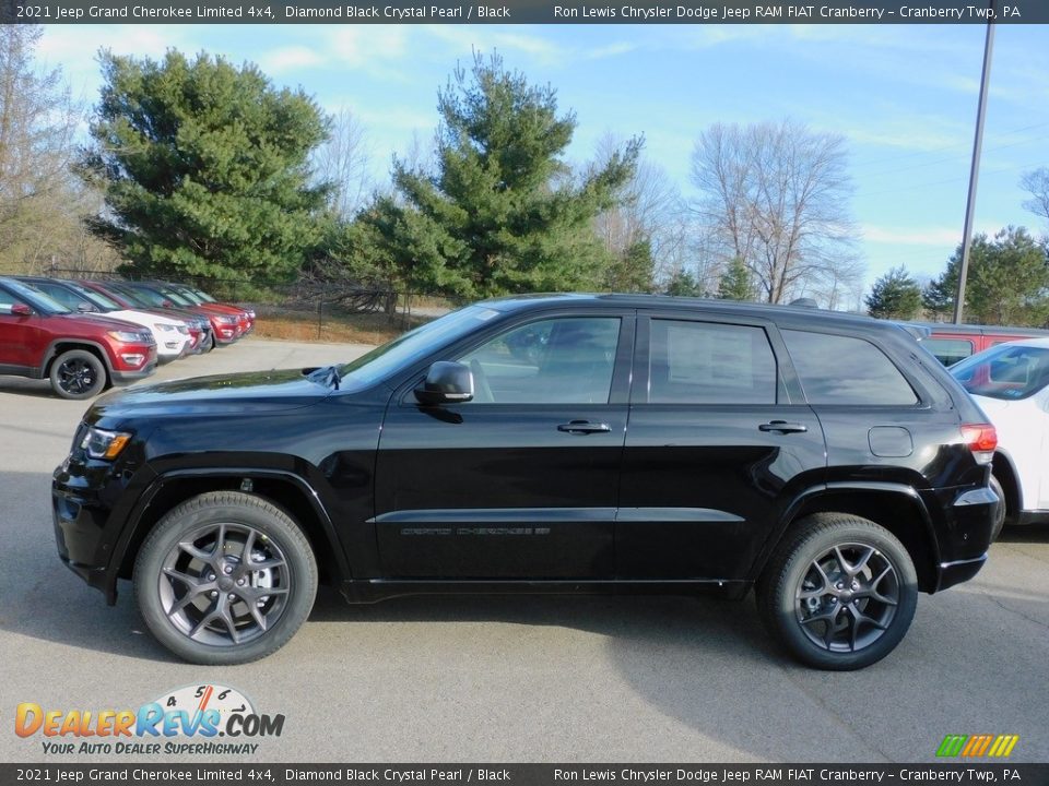 2021 Jeep Grand Cherokee Limited 4x4 Diamond Black Crystal Pearl / Black Photo #9