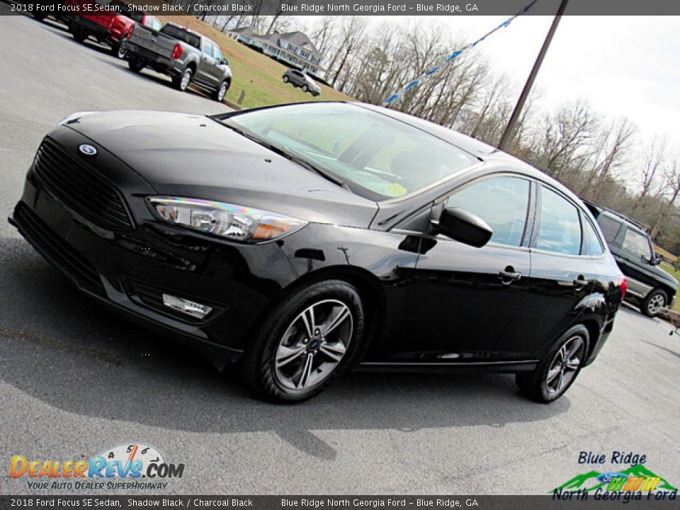 2018 Ford Focus SE Sedan Shadow Black / Charcoal Black Photo #26