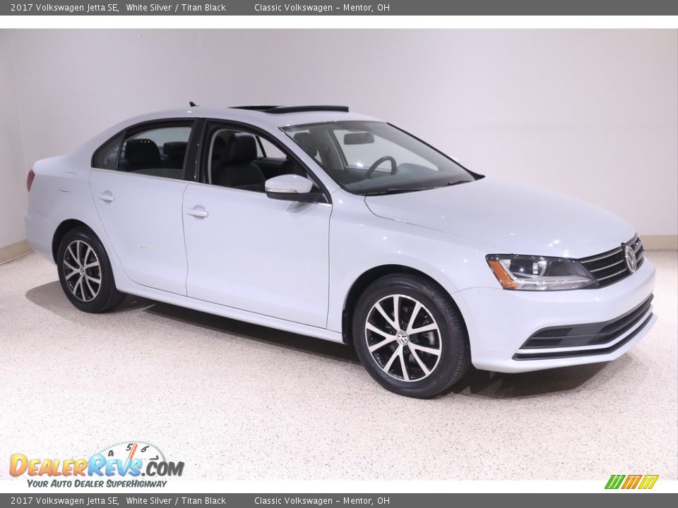 2017 Volkswagen Jetta SE White Silver / Titan Black Photo #1