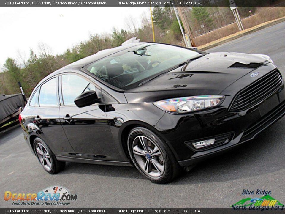 2018 Ford Focus SE Sedan Shadow Black / Charcoal Black Photo #27