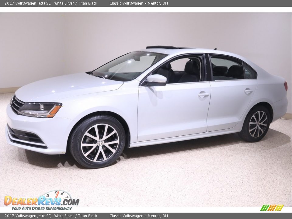 2017 Volkswagen Jetta SE White Silver / Titan Black Photo #3