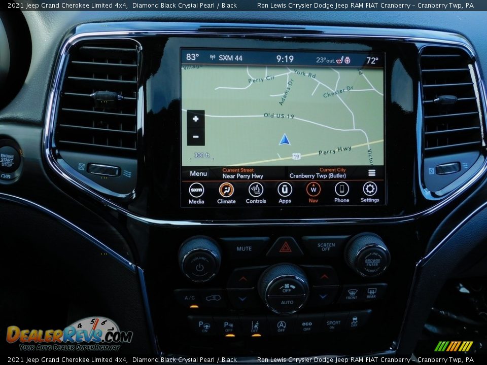 2021 Jeep Grand Cherokee Limited 4x4 Diamond Black Crystal Pearl / Black Photo #16