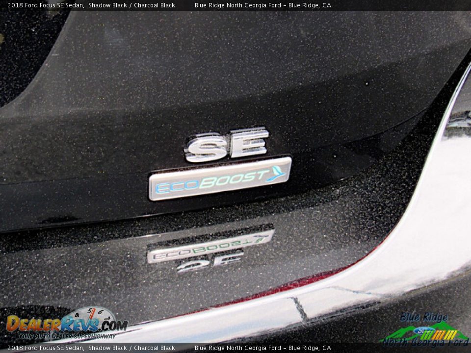 2018 Ford Focus SE Sedan Shadow Black / Charcoal Black Photo #31