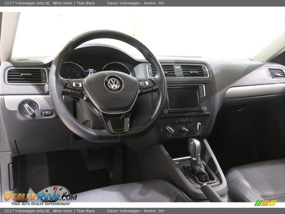 2017 Volkswagen Jetta SE White Silver / Titan Black Photo #6