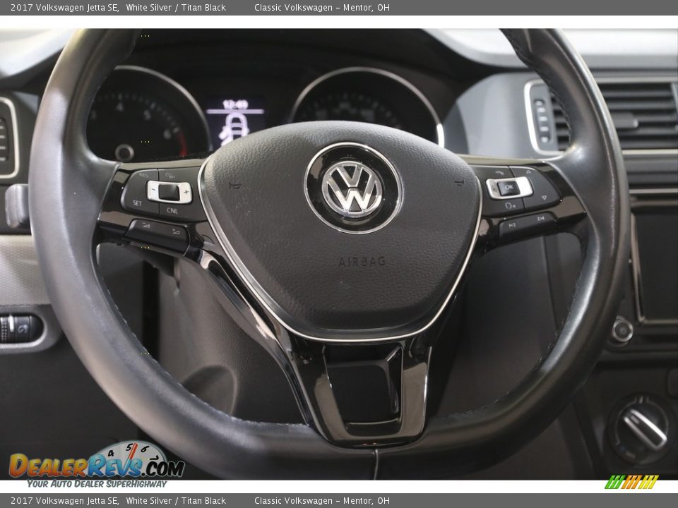 2017 Volkswagen Jetta SE White Silver / Titan Black Photo #7