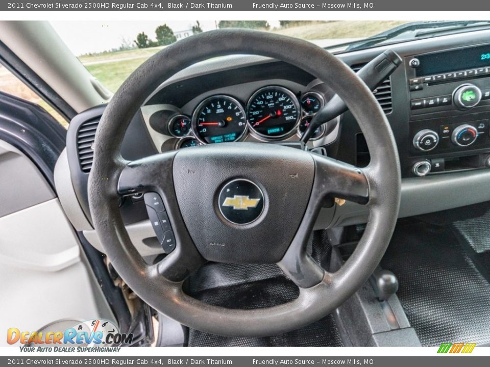 2011 Chevrolet Silverado 2500HD Regular Cab 4x4 Black / Dark Titanium Photo #32